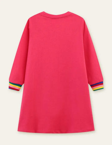 Backpack Printed Long Sleeve Dress - Mini Taylor